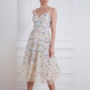 NWT Needle and Thread Wildflower Sequin Midi Dress US Size 10.